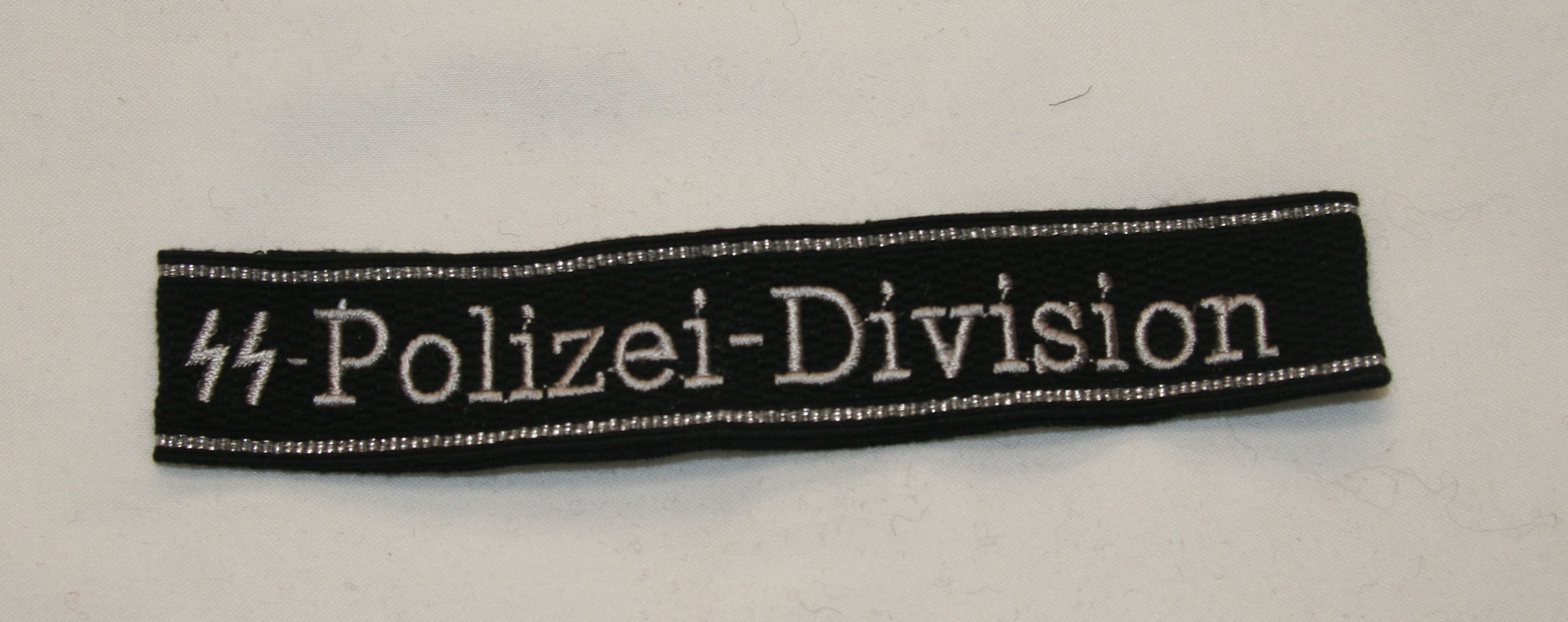 Waffen SS Divisional Cuff Title, Polizei embroidered